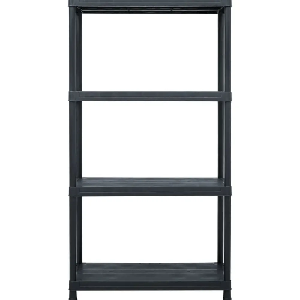 Opbergrek 100 kg 60x30x138 cm kunststof zwart>vidaXL Discount