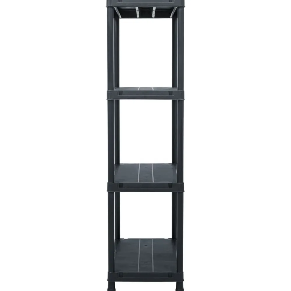 Opbergrek 100 kg 60x30x138 cm kunststof zwart>vidaXL Discount
