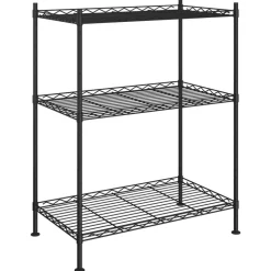 Industriële Opslag*vidaXL Opbergrek 3-laags 150 kg 60x35x76 cm Zwart