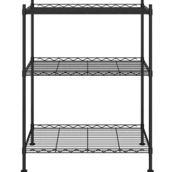 Industriële Opslag*vidaXL Opbergrek 3-laags 150 kg 60x35x76 cm Zwart
