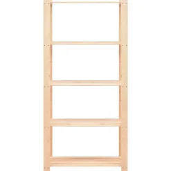 Industriële Opslag*vidaXL Opbergrek 5-laags 80x38x170 cm massief grenenhout 250 kg