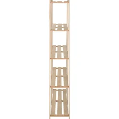 Industriële Opslag*vidaXL Opbergrek 5-laags 170x28,5x170 cm massief grenenhout Naturel