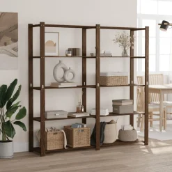 Industriële Opslag*vidaXL Opbergrek 5-laags 170x38x170 cm massief grenenhout Bruin