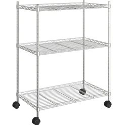 Opbergrek met wielen 3-laags 150 kg 60x35x81 cm kleurig>vidaXL Sale