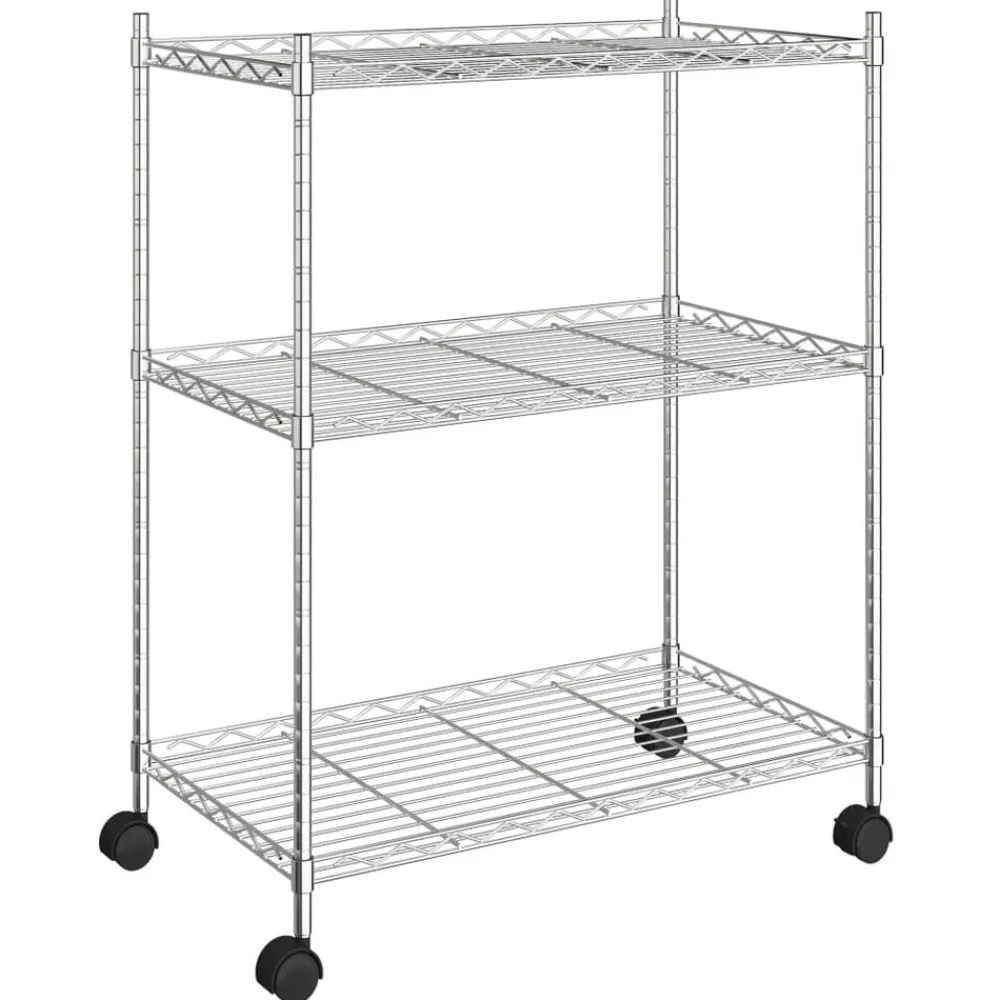 Opbergrek met wielen 3-laags 150 kg 60x35x81 cm kleurig>vidaXL Sale