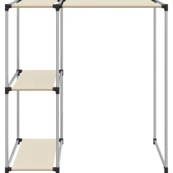 Badkameraccessoires*vidaXL Opbergrek voor boven wasmachine 87x55x90,5cm ijzer crèmekleurig Cr&egrave;me