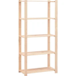 Industriële Opslag*vidaXL Opbergrekken 5-laags 2 st 80x38x170 cm grenenhout 250 kg