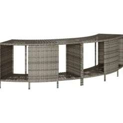 Opbergschappen voor hottub 2 st poly rattan>vidaXL Sale