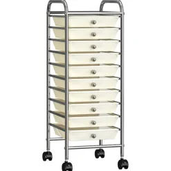Opbergtrolley met 10 lades mobiel kunststof>vidaXL Discount