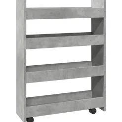 Opbergtrolley smal 4-laags bewerkt hout>vidaXL Clearance