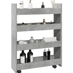 Opbergtrolley smal 4-laags bewerkt hout>vidaXL Clearance