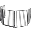 Houtkachel- & Haardaccessoires*vidaXL Openhaardhek staal zwart