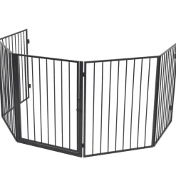 Houtkachel- & Haardaccessoires*vidaXL Openhaardhek staal zwart