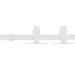 Bouwmaterialen*vidaXL Ophangset voor minischuifdeur 183 cm koolstofstaal wit