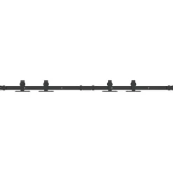 Bouwbeslag*vidaXL Ophangset voor schuifdeur 122 cm koolstofstaal