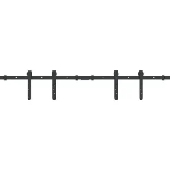 Ophangset voor schuifdeur 122 cm koolstofstaal>vidaXL Online