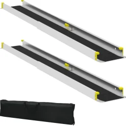 Voertuigonderdelen & -Accessoires*vidaXL Oprit voor rolstoelen 270 kg 2 pcs Zwart 152 x 19 x 5,5 cm