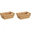 Huishoudelijke Benodigdheden*vidaXL Opslagmanden 2 pcs Naturel 38 x 28 x 15 cm Waterhyacint