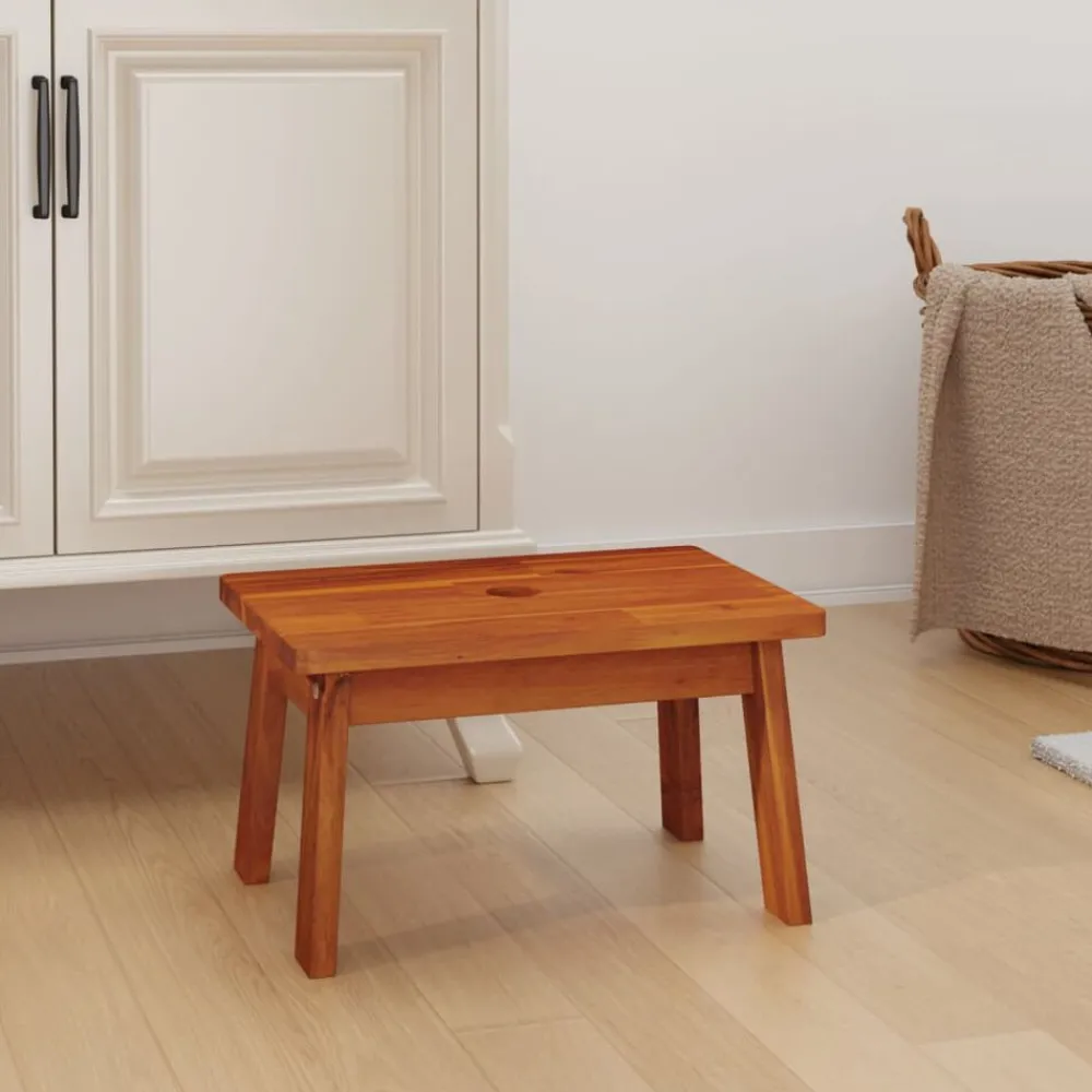 Stoelen*vidaXL Opstapkruk 38x26x22 cm massief acaciahout
