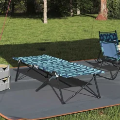 Opvouwbaar Camping Bed Bossen 206 x 76 x 74 cm Oxford en Staal>vidaXL Discount