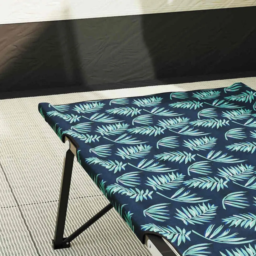 Opvouwbaar Camping Bed Bossen 206 x 76 x 74 cm Oxford en Staal>vidaXL Discount