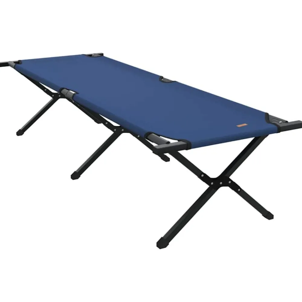 Buitensport*vidaXL Opvouwbaar Camping Bed 193 x 69 x 45 cm Oxford stof Blauw