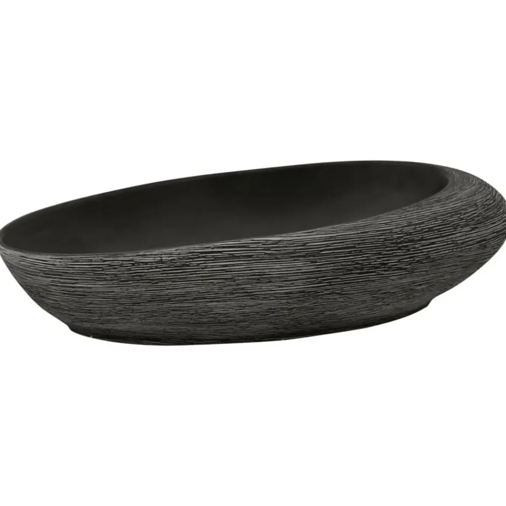 Opzetwasbak ovaal 59x40x14 cm keramiek>vidaXL Clearance