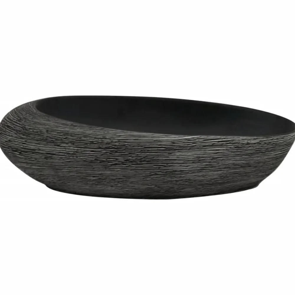 Opzetwasbak ovaal 59x40x14 cm keramiek>vidaXL Clearance