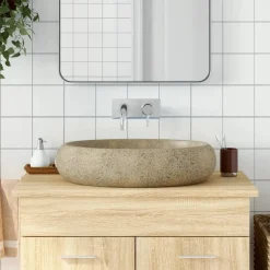 Opzetwasbak ovaal 59x40x15 cm keramiek kleurig>vidaXL Sale