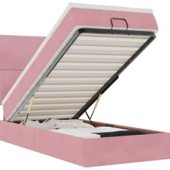 Bedden & Accessoires*vidaXL Ottoman bed met matrassen 80x200cm fluweel Roze