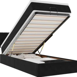 Ottoman bed met matras 80x200cm fluweel>vidaXL New