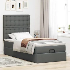 Ottoman bed met matras 80x200cm stof><noscript><img width=