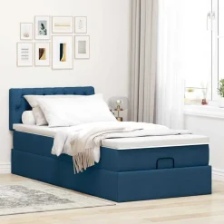 Ottoman bed met matras 80x200cm stof><noscript><img width=
