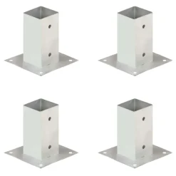 Paalankers 4 st 71 mm gegalvaniseerd metaal>vidaXL New
