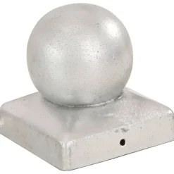 Paalkappen 6 st bol 71x71 mm gegalvaniseerd metaal><noscript><img width=