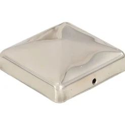 Paalkappen 6 st piramide 71x71 mm roestvrij staal>vidaXL Hot