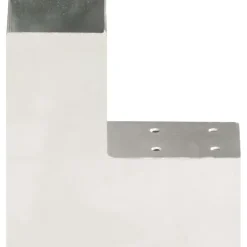 Paalverbinding L-vorm 71x71 mm gegalvaniseerd metaal>vidaXL New