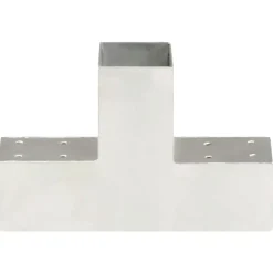 Paalverbinding T-vorm 71x71 mm gegalvaniseerd metaal>vidaXL Online