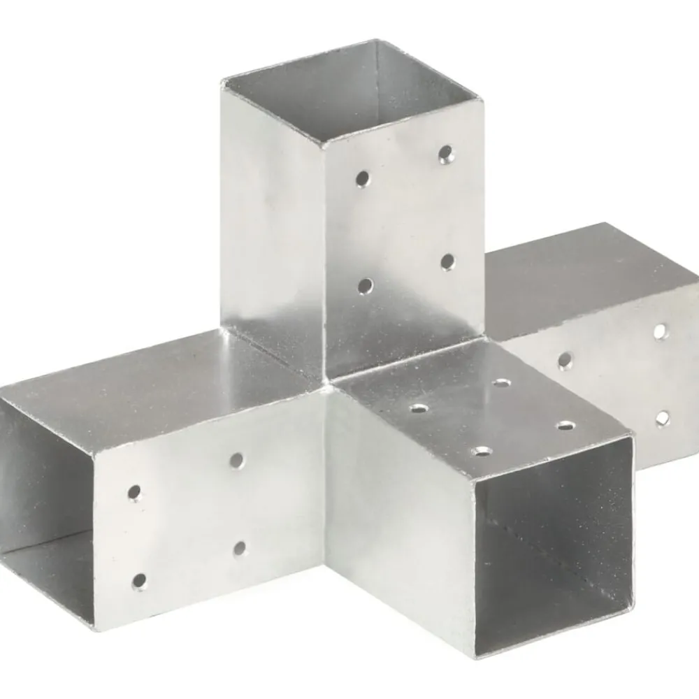 Paalverbinding X-vorm 71x71 mm gegalvaniseerd metaal>vidaXL Best