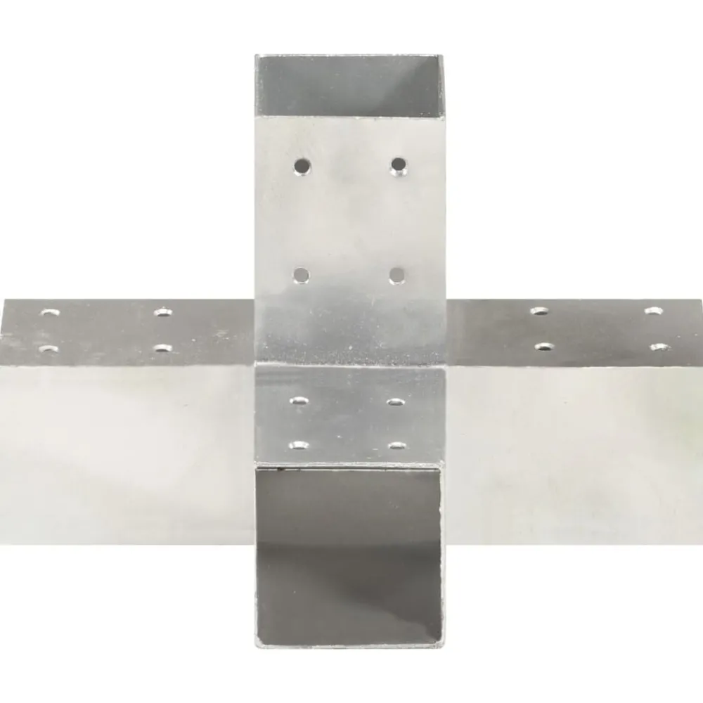Paalverbinding X-vorm 71x71 mm gegalvaniseerd metaal>vidaXL Best