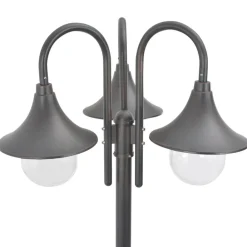 Verlichting*vidaXL Paalverlichting tuin E27 220 cm aluminium 3-delig Brons