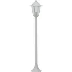 Verlichting*vidaXL Paalverlichting voor tuin E27 110 cm aluminium 6 st Wit