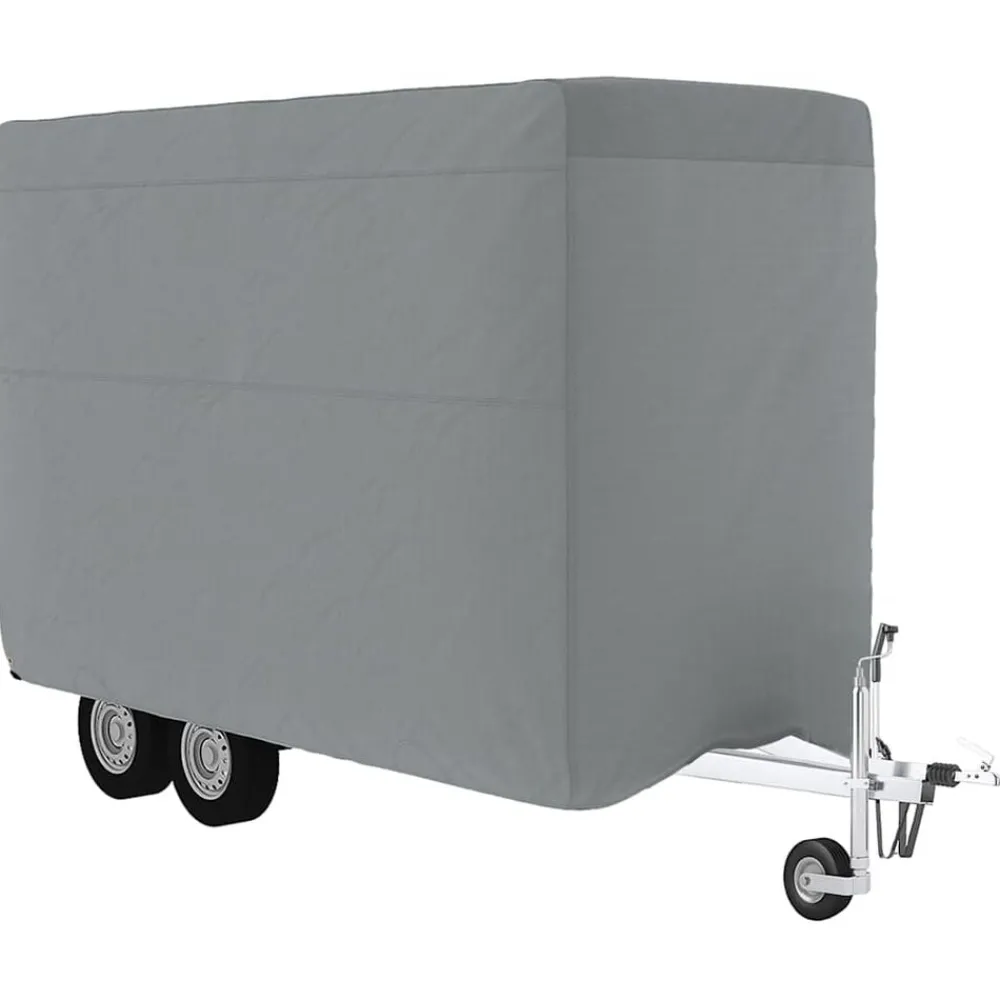 Voertuigonderdelen & -Accessoires*vidaXL Paardentrailerhoes 334x148x230 cm vliesvlies grijs