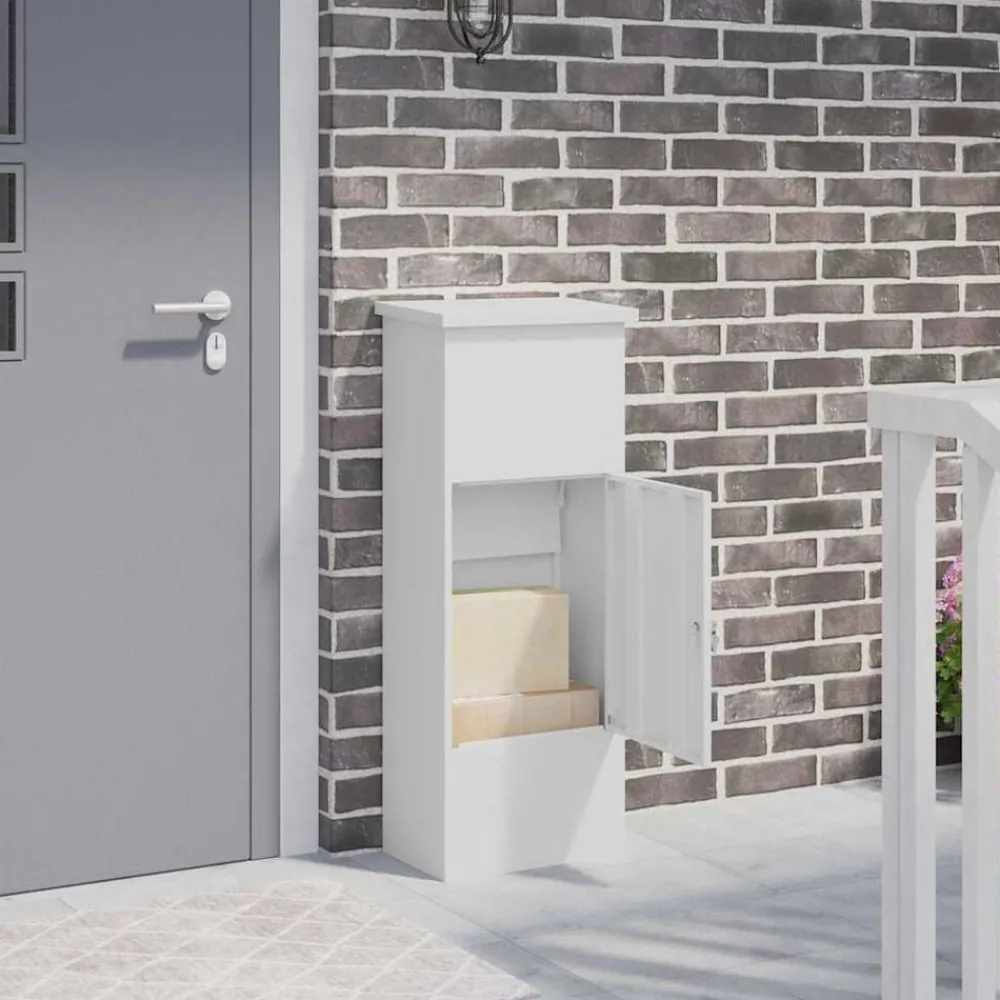 Pakket inwerp box met opslag 44,5 x 29 x 110,5 cm Staal>vidaXL Clearance