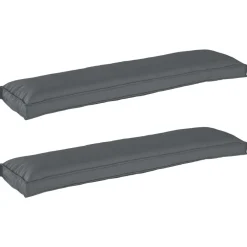Woon- & Tuinaccessoires*vidaXL Pallet Kussen Set 2 pcs 150 x 40 x 8 cm Oxford Stof Antraciet