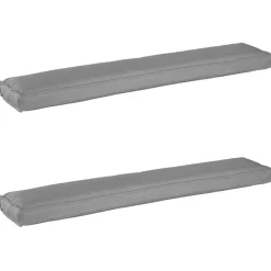 Woon- & Tuinaccessoires*vidaXL Pallet Kussen Set 2 pcs 200 x 40 x 8 cm Oxford stof Grijs