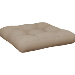 Woon- & Tuinaccessoires*vidaXL Palletkussen 58x58x10 cm stof Taupe