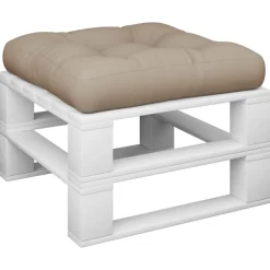 Woon- & Tuinaccessoires*vidaXL Palletkussen 58x58x10 cm stof Taupe