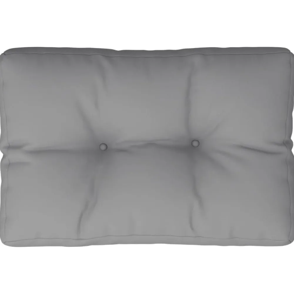 Woon- & Tuinaccessoires*vidaXL Palletkussen 50x40x12 cm stof Grijs