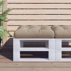 Woon- & Tuinaccessoires*vidaXL Palletkussen 50x50x12 cm stof Taupe